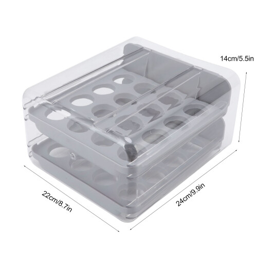 Eierschublade Doppellagig Transparent 32 Eier 2