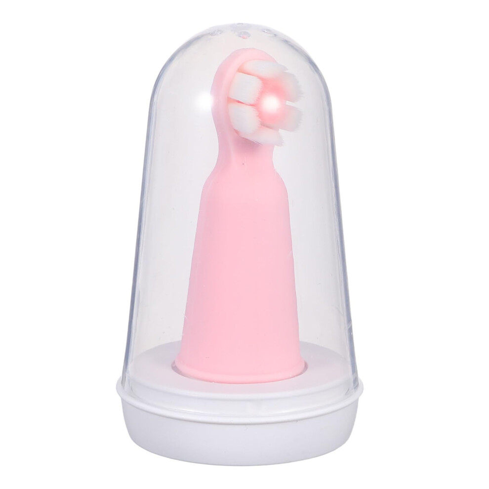 Baby Finger Toothbrush ThreeSided Soft Silicone with Case for Gentle Infant Oral Care