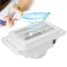 Professional Nail Dust Collector with Quiet Operation and Washable Bags for Manicure Table