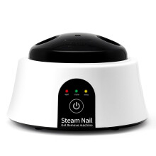 Electric Nail Soak Bowl for Fast Gel Removal with Odor Reduction Cover and SteamHeat, Black