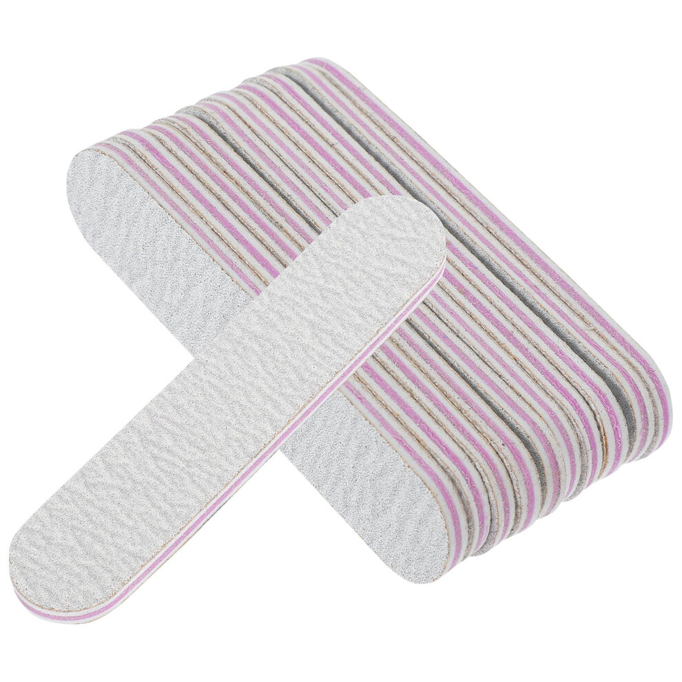 100pcs DoubleSided Nail Files and Buffers for Natural and Acrylic Nails, Durable Emery Boards Set