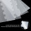 4 Pcs Acrylic Cake Scraper Set with 7 Texture Patterns, Buttercream Smoother for Tall Cakes 2