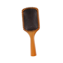 Wooden Hair Brush for Women Gentle Scalp Massage Comb Detangling and Frizz Reduction Paddle Design