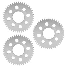 3 Stück Aluminium Zahnrad-Set, 8 Löcher, 14 mm Zentrierung, 0,8 Modul