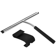 1Pièces Raclette Verre Silicone Et Acier Inox Pour Carreaux Et Miroirs