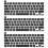 3Pièces Housse Clavier Noir Durable Pour Ordinateur Portable 10