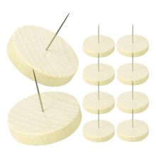 10Ensemble Socle Bois Beige Porte- Feutrine Support DIY