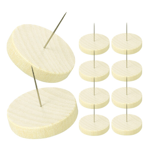 10Ensemble Socle Bois Beige Porte- Feutrine Support DIY