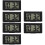6Ensembles Tableau De Bord Noires Horloges Auto Digitales 7