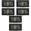 6Ensembles Tableau De Bord Noires Horloges Auto Digitales 3