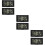 6Ensembles Tableau De Bord Noires Horloges Auto Digitales 9