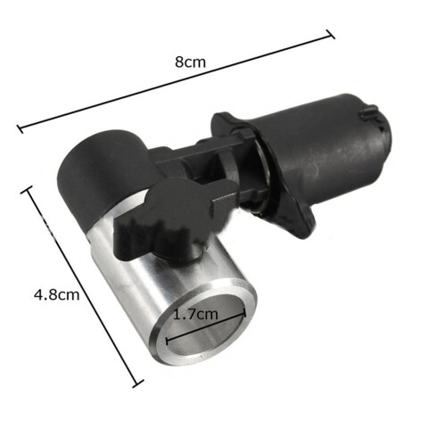 6Pièces Support Clips Noir Pour Réflecteur Usage Domestique Sécurisé 2