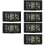 6Ensembles Tableau De Bord Noires Horloges Auto Digitales 6