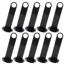 10Pièces Porte-Cônes Disques Football Entraînement PP Noir Robuste