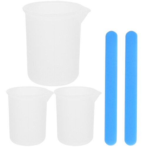 3Ensembles Gobelets Silicone Résine Réutilisables Multicolores 2