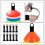 10St Voetbal Cone Stand Plastic Houder Voor Disc Markers 6