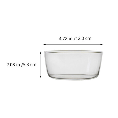 1Pièces Bol À Pudding Transparent En Verre Multifonction 1