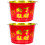 2Pièces Seaux Rouges Sacrifice En Acier Pour Usage 6