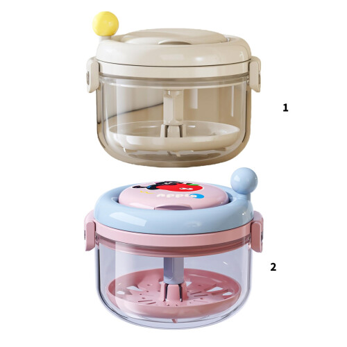 Denture Cleaning Case with Agitator, Retainer Soaking Container, Dual Function Travel Size 2