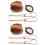 2Ensembles Kit Sac DIY Cuir Marron Accessoires Tissés 6