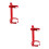 2Pièces Fixation Murale Rouge Pour Extincteur Polyvalent 4
