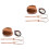2Ensembles Kit Sac DIY Cuir Marron Accessoires Tissés 4