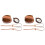 2Ensembles Kit Sac DIY Cuir Marron Accessoires Tissés 3