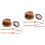 2Ensembles Kit Sac DIY Cuir Marron Accessoires Tissés 5
