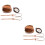 2Ensembles Kit Sac DIY Cuir Marron Accessoires Tissés 7