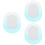 3Pcs Quality Acrylic Oval Wall Mirror for Bedroom Bathroom Use 8