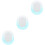 3Pcs Quality Acrylic Oval Wall Mirror for Bedroom Bathroom Use 7