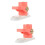 2Pcs Reusable Dumpling Maker Pink Plastic Dough Presser for Kitchen 4