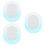 3Pcs Quality Acrylic Oval Wall Mirror for Bedroom Bathroom Use 9