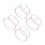 4Pcs Alloy Bread Cooling Rack Rose Gold for Home Bakery Use 9