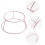 4Pcs Alloy Bread Cooling Rack Rose Gold for Home Bakery Use 8