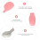 2Pièces Ustensiles Bébé Apprentissage Silicone Acier Rose 7