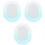 3Pcs Quality Acrylic Oval Wall Mirror for Bedroom Bathroom Use 5