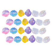 24Stk Resin Muschel Zubehör Für DIY Haarbänder Und Bastelarbeiten