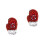 2Pcs Christmas Themed Red Embroidered Cloth Patch for DIY Sewing 8