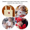 2Pcs Christmas Themed Red Embroidered Cloth Patch for DIY Sewing 1