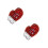 2Pcs Christmas Themed Red Embroidered Cloth Patch for DIY Sewing 9