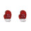 2Pcs Christmas Themed Red Embroidered Cloth Patch for DIY Sewing 4