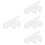 8Pcs Non-Stick White Silicone Molds DIY Lollipop Cake Baking Set 6