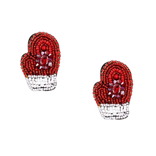 2Pcs Christmas Themed Red Embroidered Cloth Patch for DIY Sewing 2