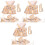 3Pcs Rabbit Bow Harness And Leash Set For Small Pets 3
