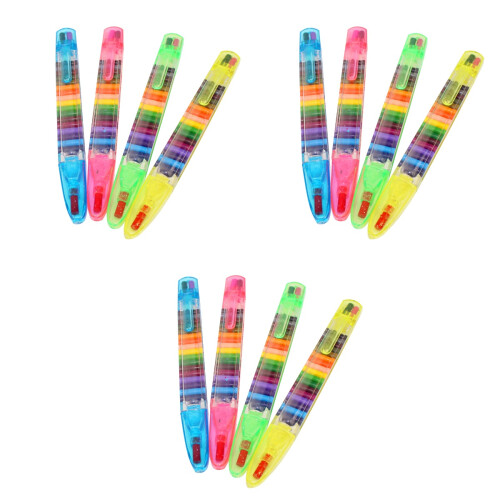12 Pcs 20 Crayons Multifunction Child Stationery 2