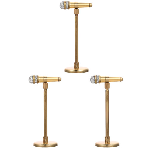 3Pcs Miniature Microphone Model For Decoration 1