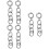 3pcs Earrings Ear Clip Chain Link Clip-On Man 8