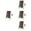4Sets Assorted Color Mini Chalkboard Signs for Home and Party Use 7