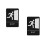 2Pièces Panneaux Sortie Tactile Noir Pour Commerces 6